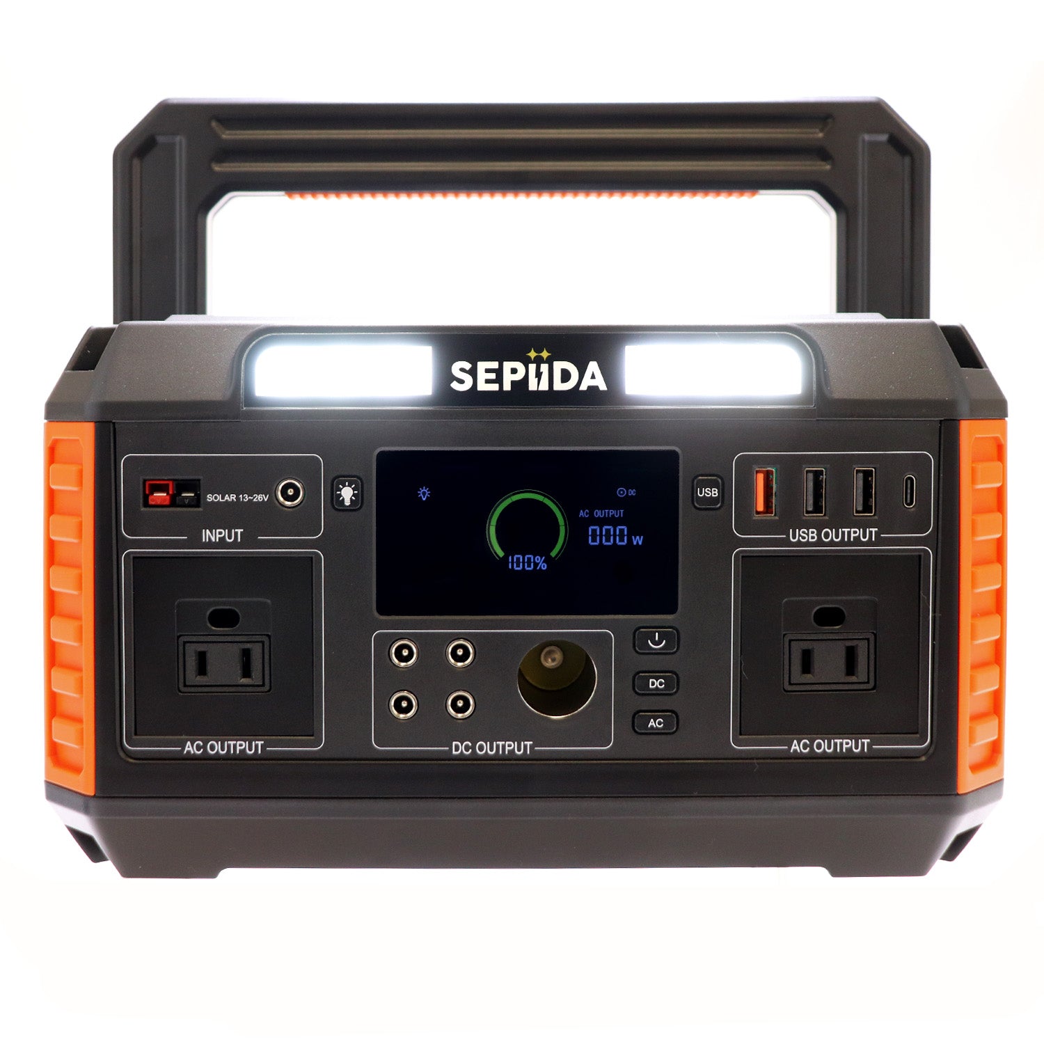 Portable LED Power Station SEPIIDA 600 Watt for CAR, RV, VAN, SPRINTER, SKOOLIE - THE ONLY Mars Emporium