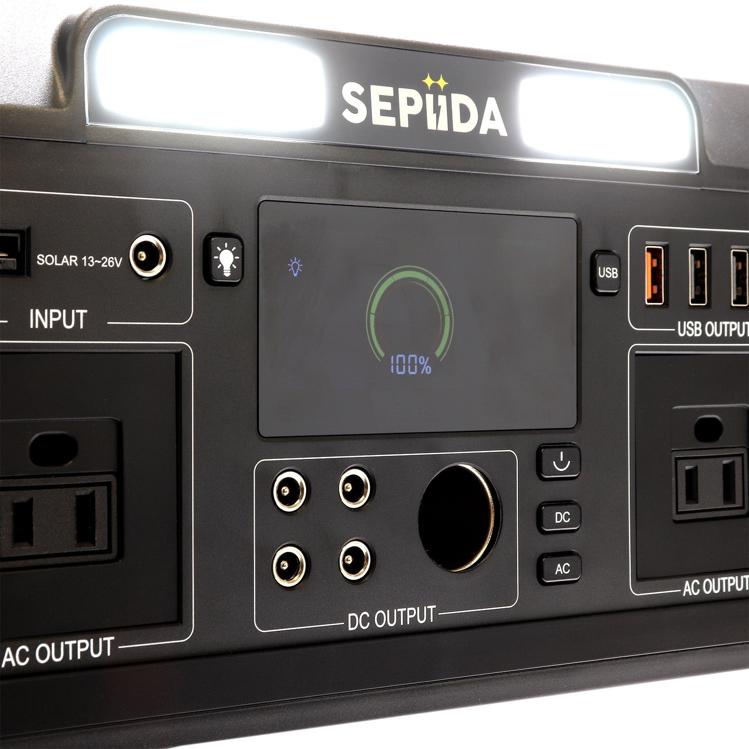 Portable LED Power Station SEPIIDA 600 Watt for CAR, RV, VAN, SPRINTER, SKOOLIE - THE ONLY Mars Emporium