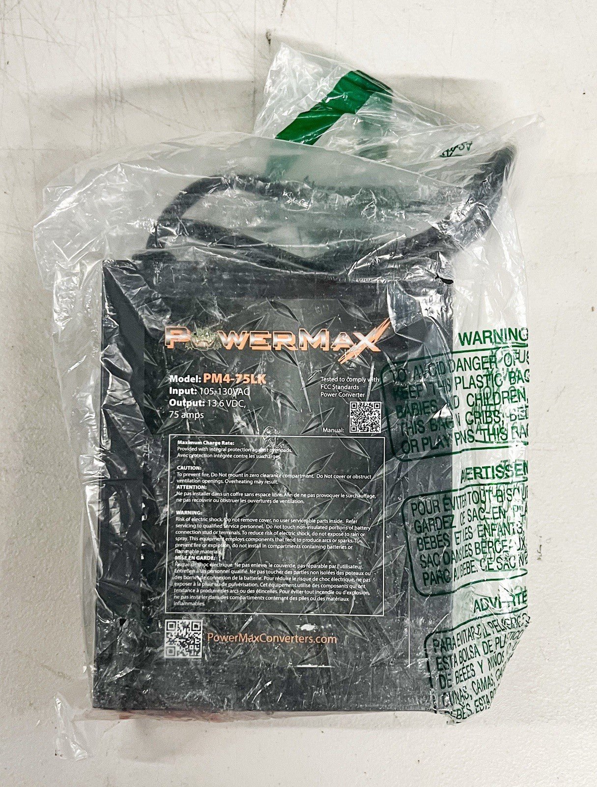 PowerMax PM4 - 75LK RV Power Converter 12V 75 Amp with 3 Stage Smart Charging Mode - THE ONLY Mars Emporium