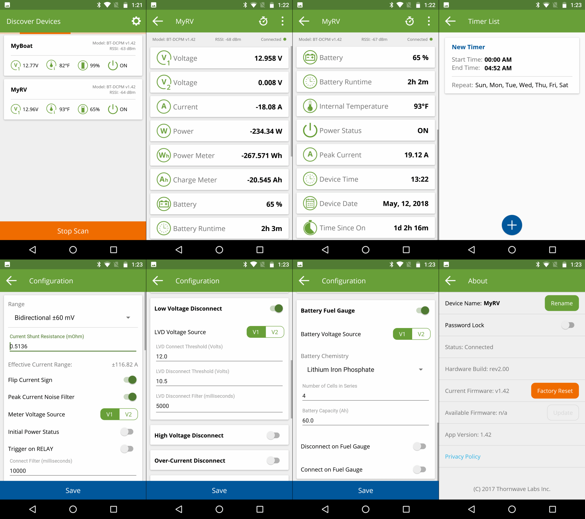 PowerMon - 5S - 500A Bluetooth LE Advanced Battery Monitor / DC Power Meter with data logging - THE ONLY Mars Emporium