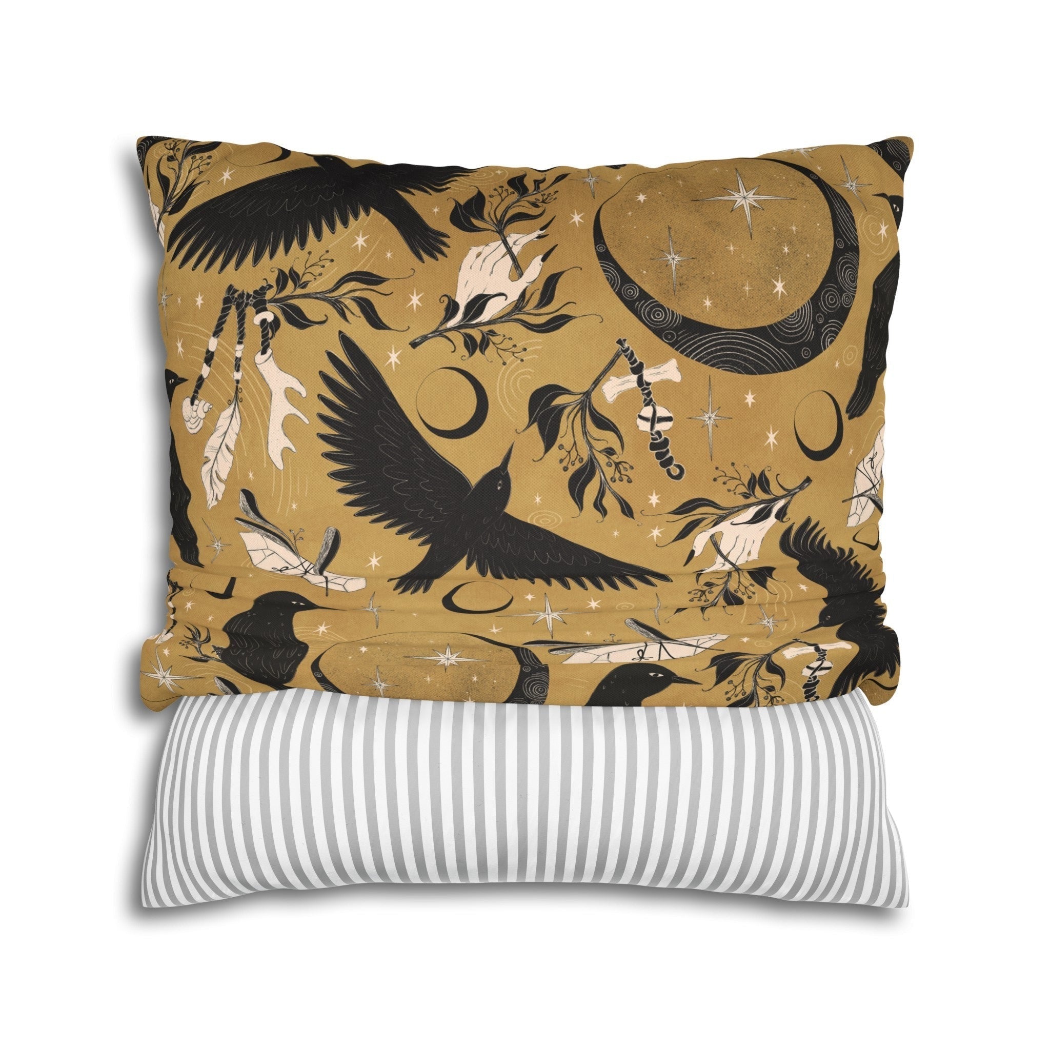 "Raven Moon" Throw Pillow - THE ONLY Mars Emporium