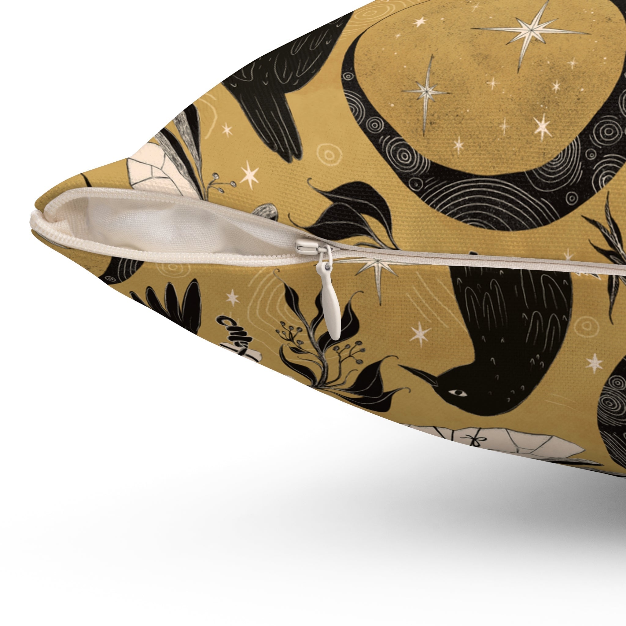 "Raven Moon" Throw Pillow - THE ONLY Mars Emporium