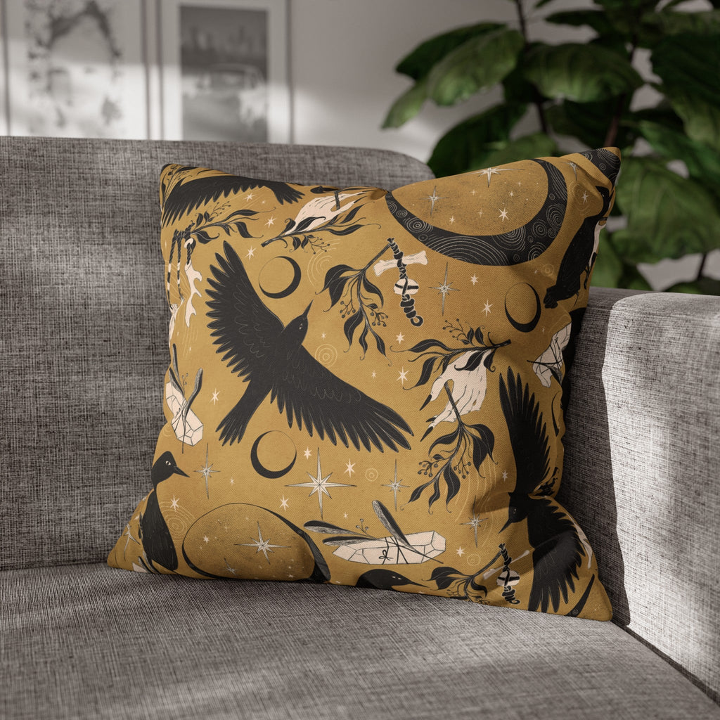 "Raven Moon" Throw Pillow - THE ONLY Mars Emporium