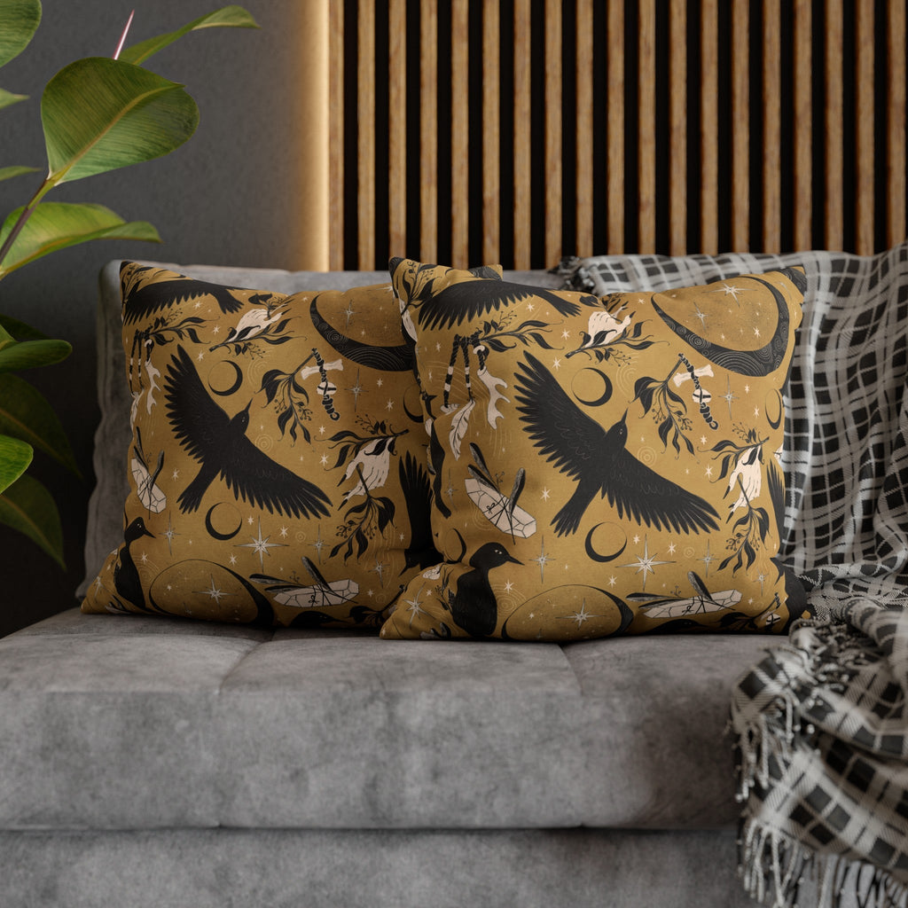 "Raven Moon" Throw Pillow - THE ONLY Mars Emporium