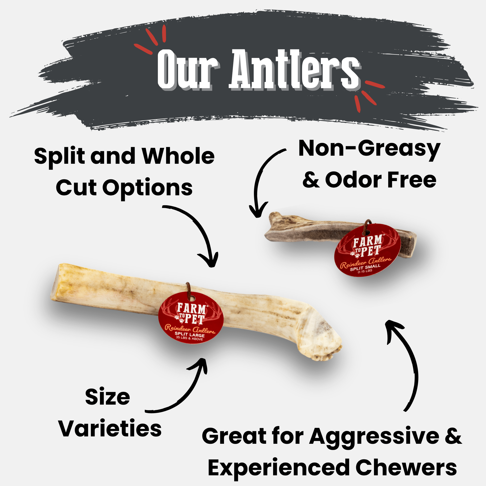 Reindeer Antler Dog Chews | Organic Chews for Dogs - THE ONLY Mars Emporium