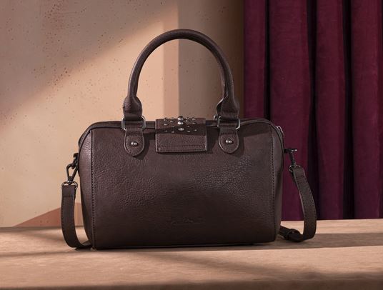 Rustic Charm Tooled Barrel Satchel & Crossbody Purse - THE ONLY Mars Emporium