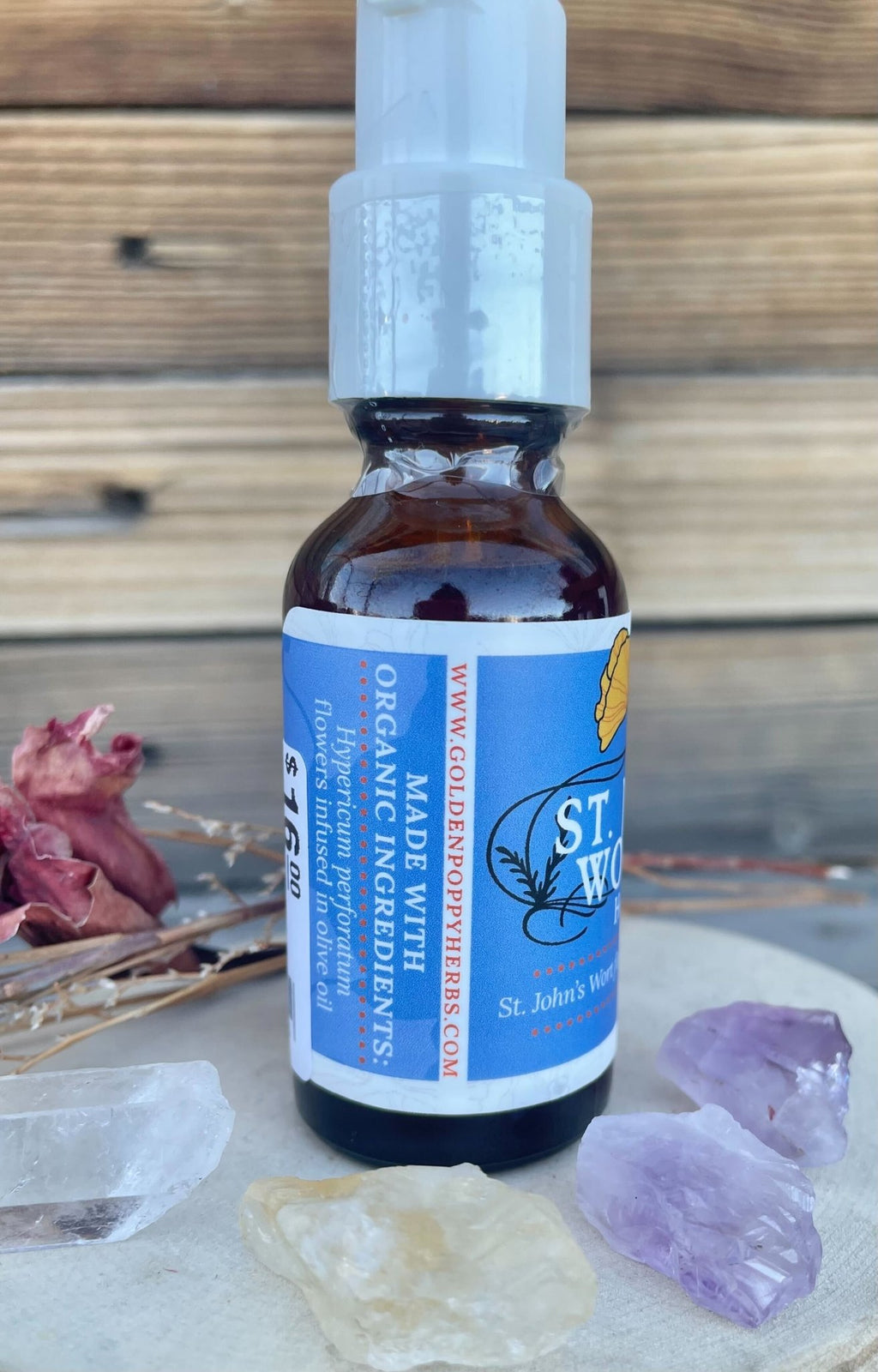 Saint (St.) John's Wort Flower Infused Olive Oil, Organic, 1oz bottle - THE ONLY Mars Emporium