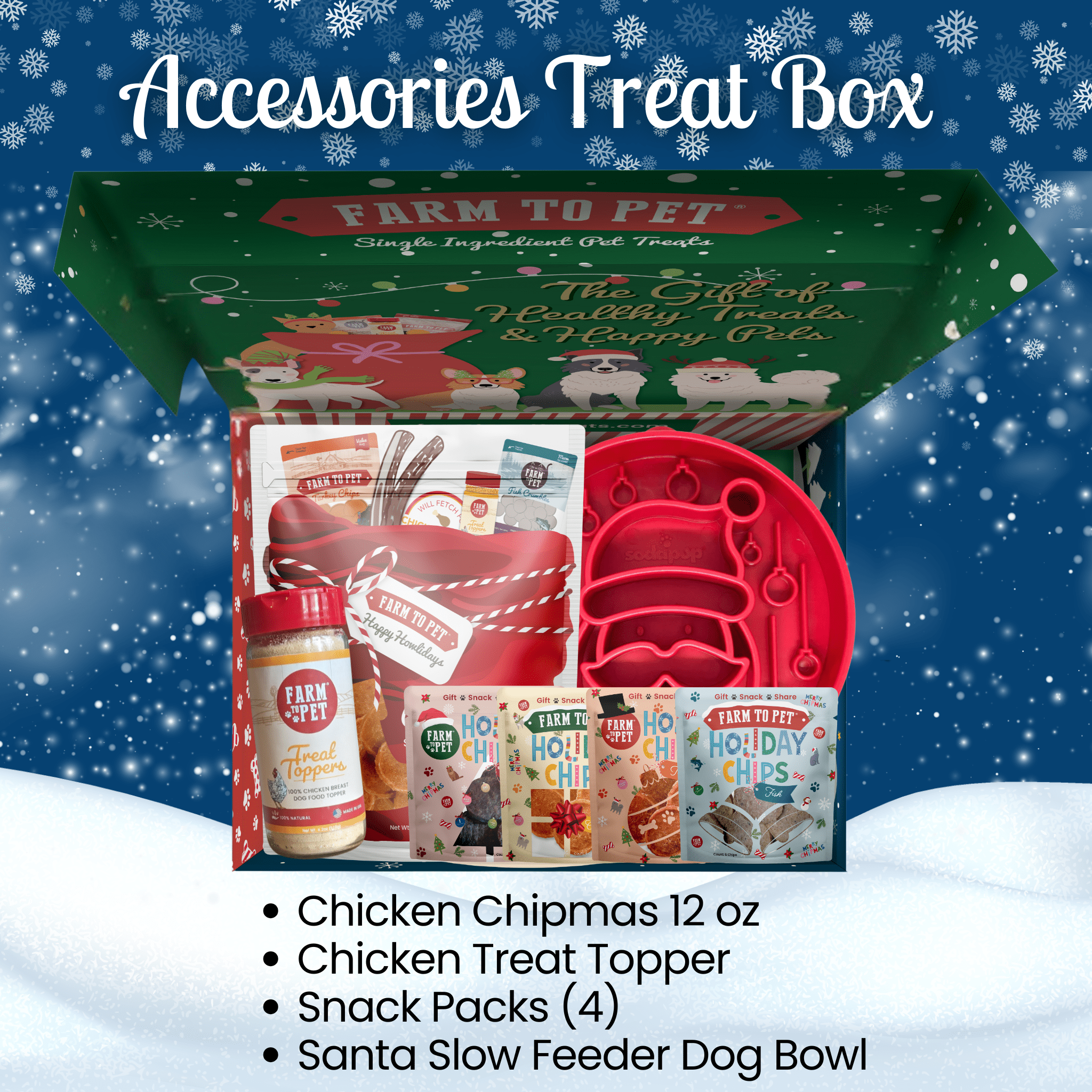 Seasons Treatings Dog Treats & Accessory Box - THE ONLY Mars Emporium