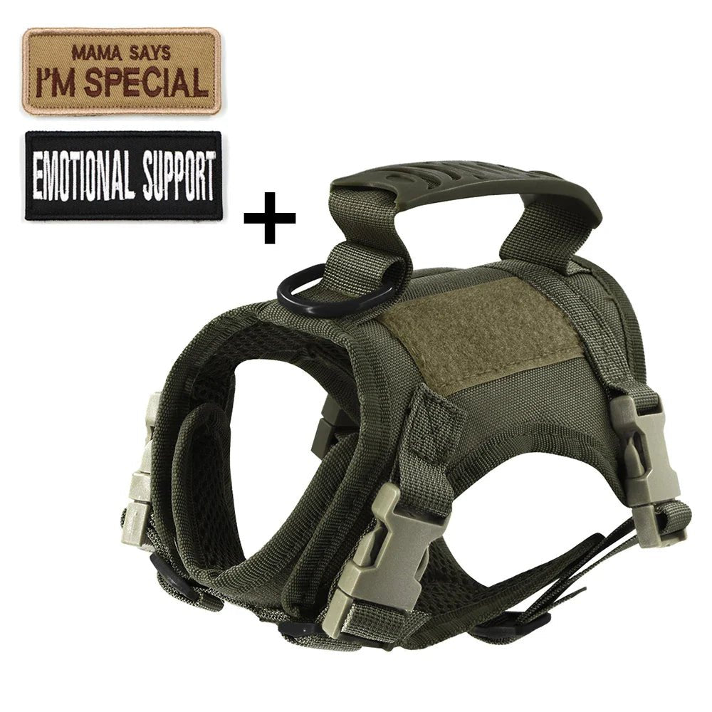 Tactical Cat Harness with 2 Patches Stickers Vest Harnesses - THE ONLY Mars Emporium