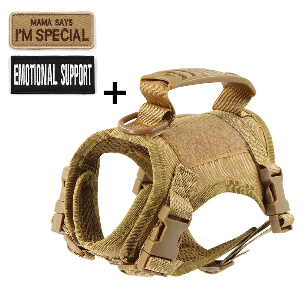Tactical Cat Harness with 2 Patches Stickers Vest Harnesses - THE ONLY Mars Emporium
