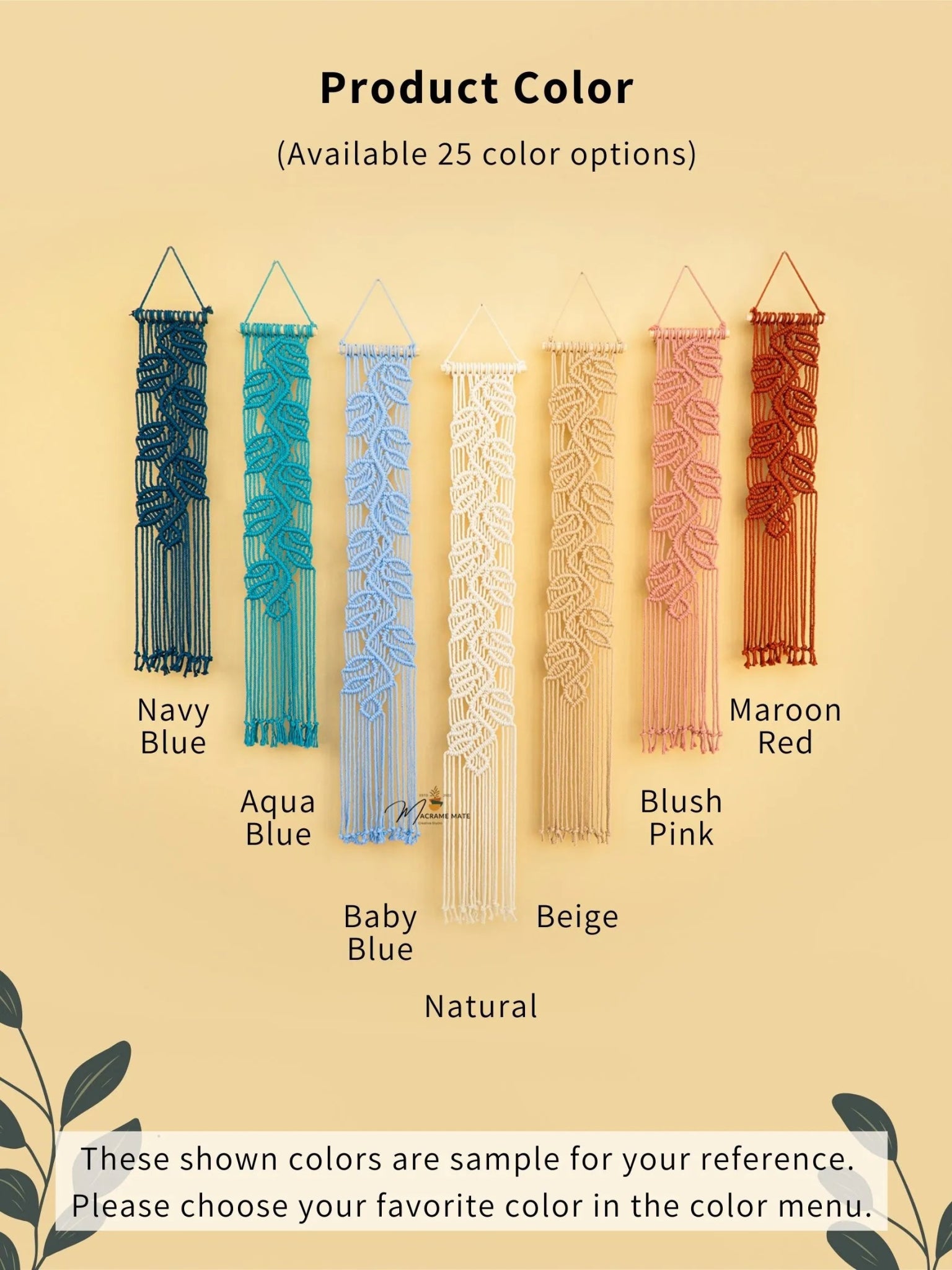 Vela Blue Pink Macrame Wall Hangings - THE ONLY Mars Emporium