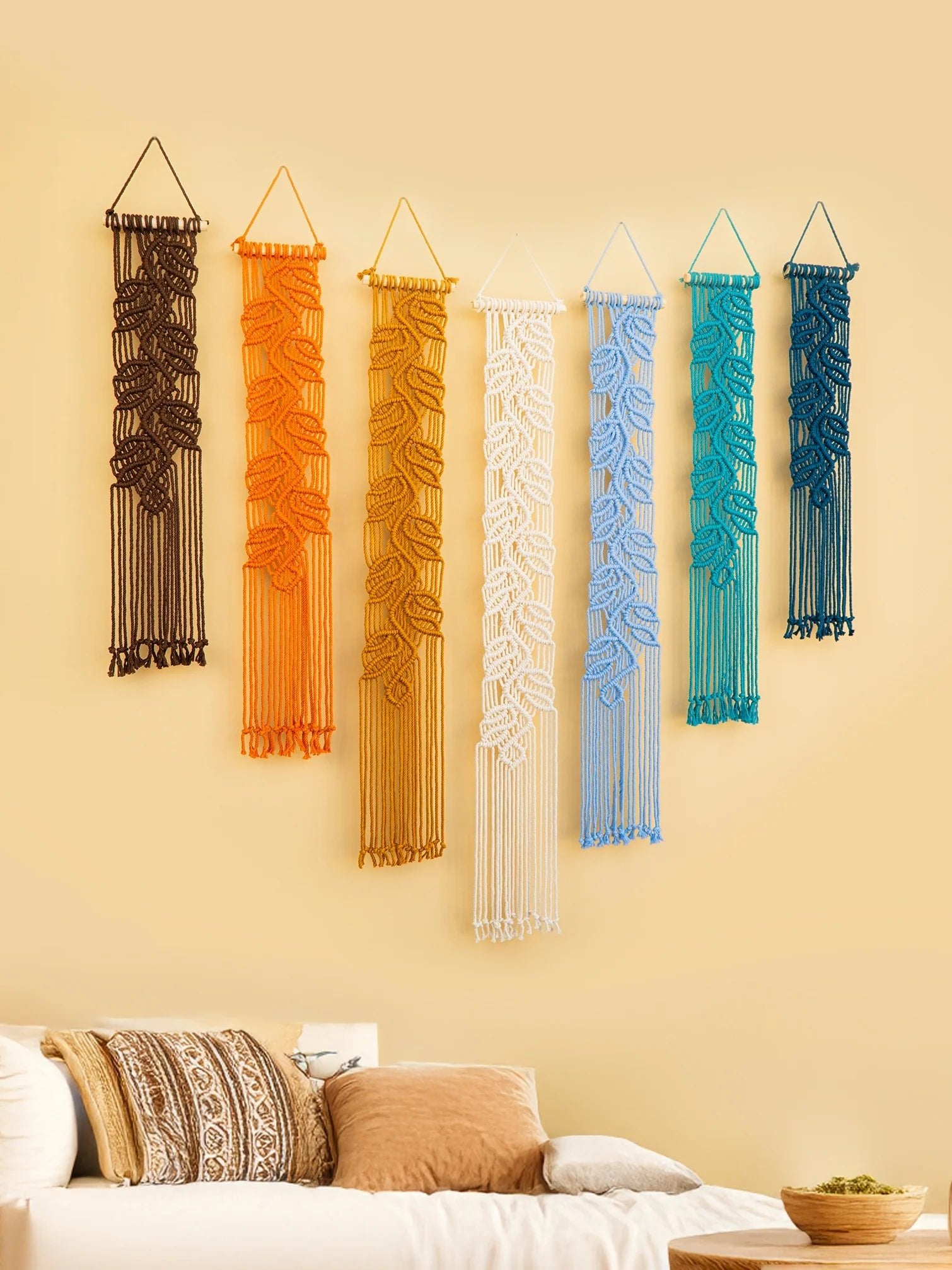 Vela Earth Blue Macrame Wall Hangings - THE ONLY Mars Emporium