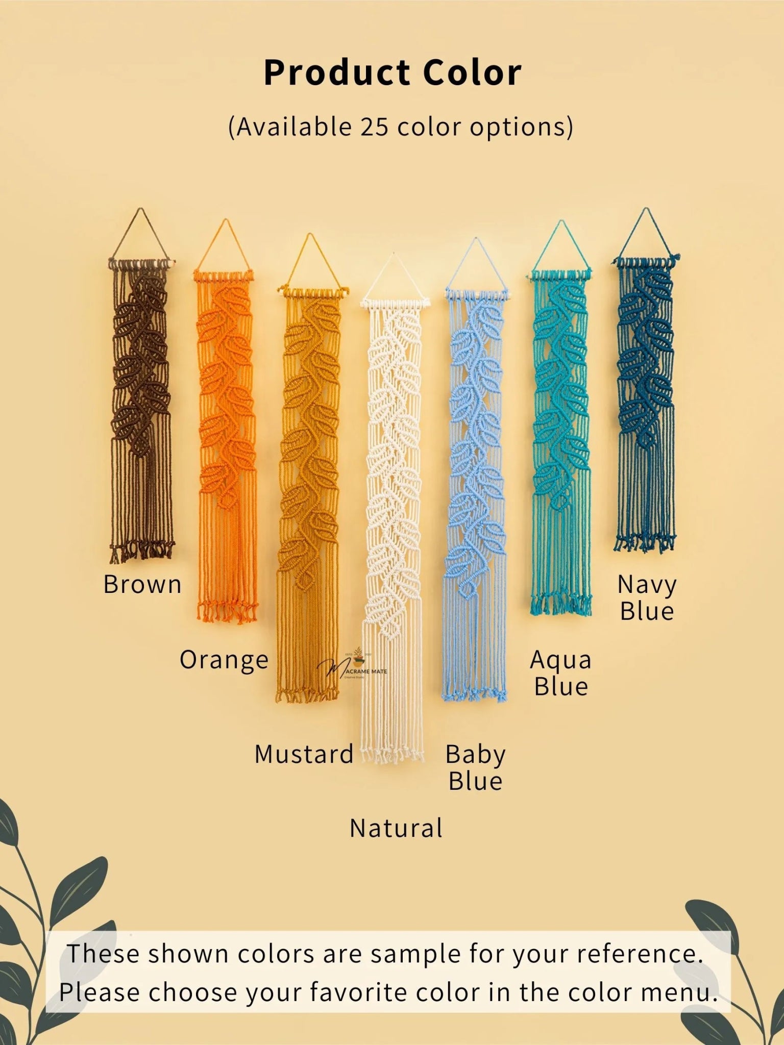 Vela Earth Blue Macrame Wall Hangings - THE ONLY Mars Emporium