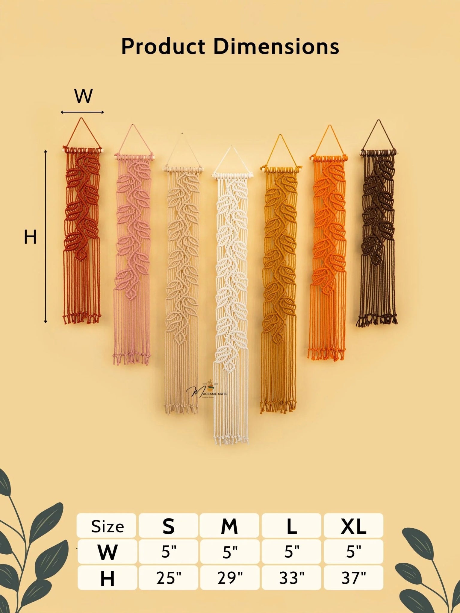 Vela Pink Earth Macrame Wall Hangings - THE ONLY Mars Emporium