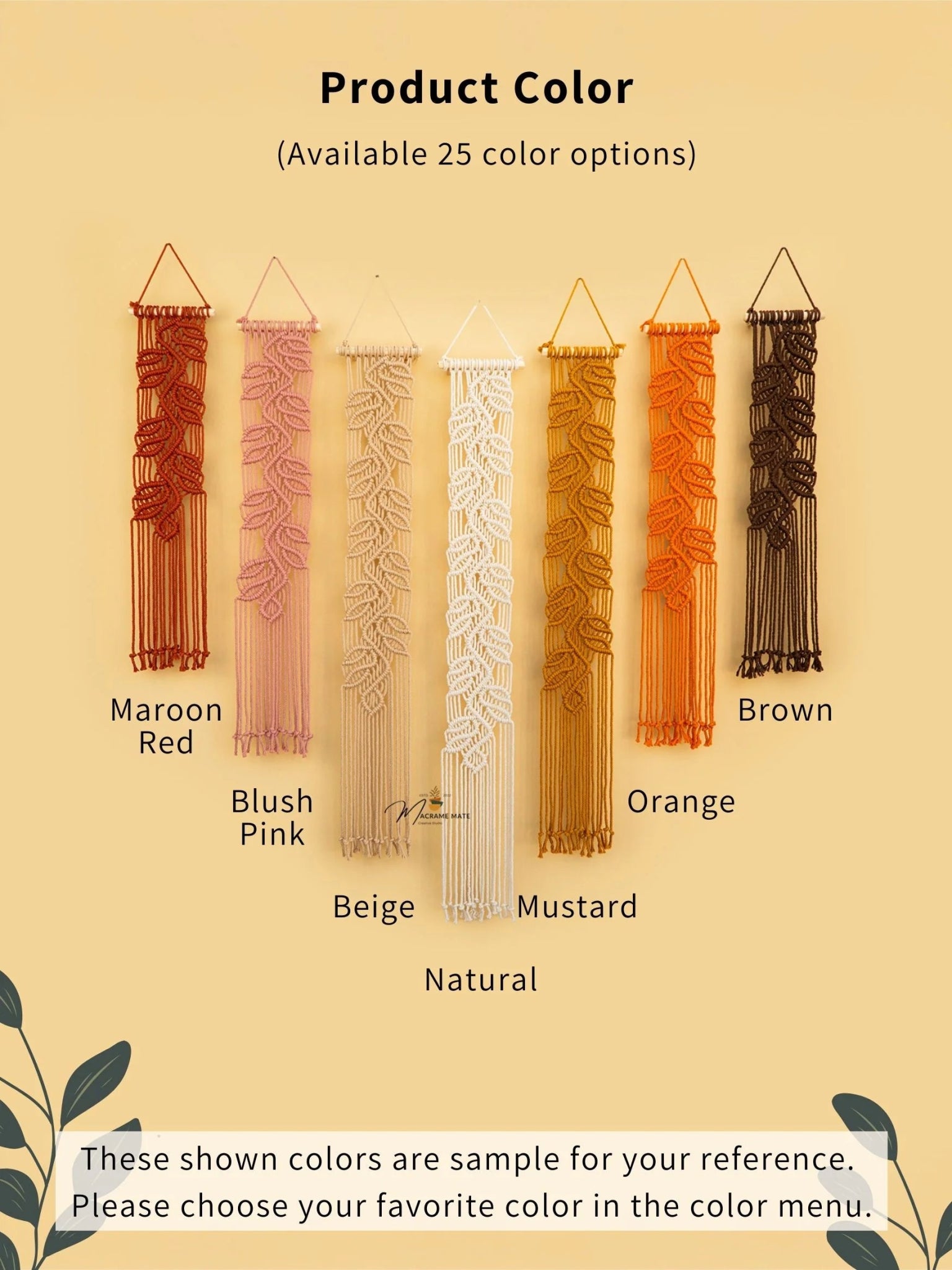 Vela Pink Earth Macrame Wall Hangings - THE ONLY Mars Emporium