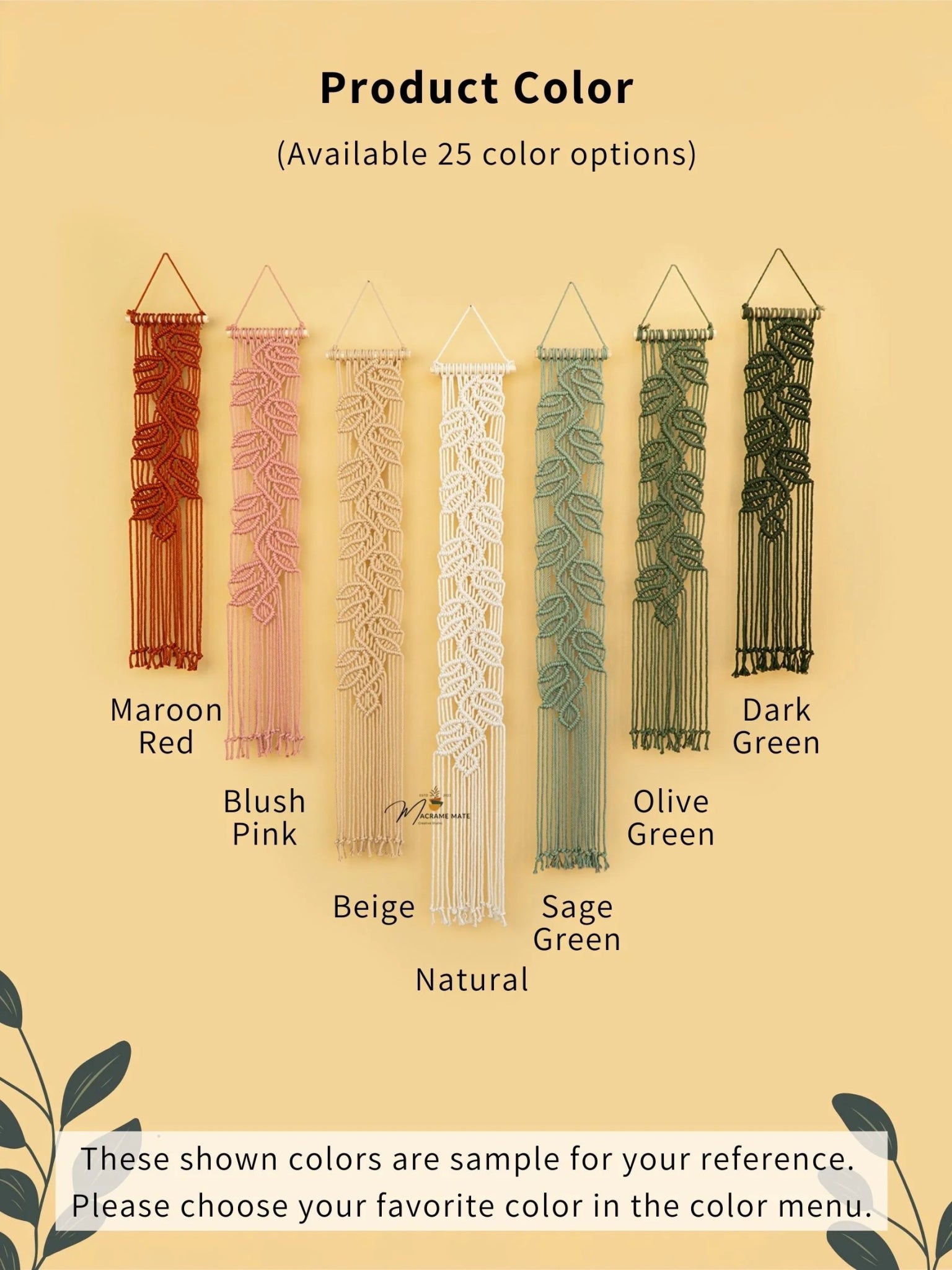 Vela Pink Green Macrame Wall Hangings - THE ONLY Mars Emporium