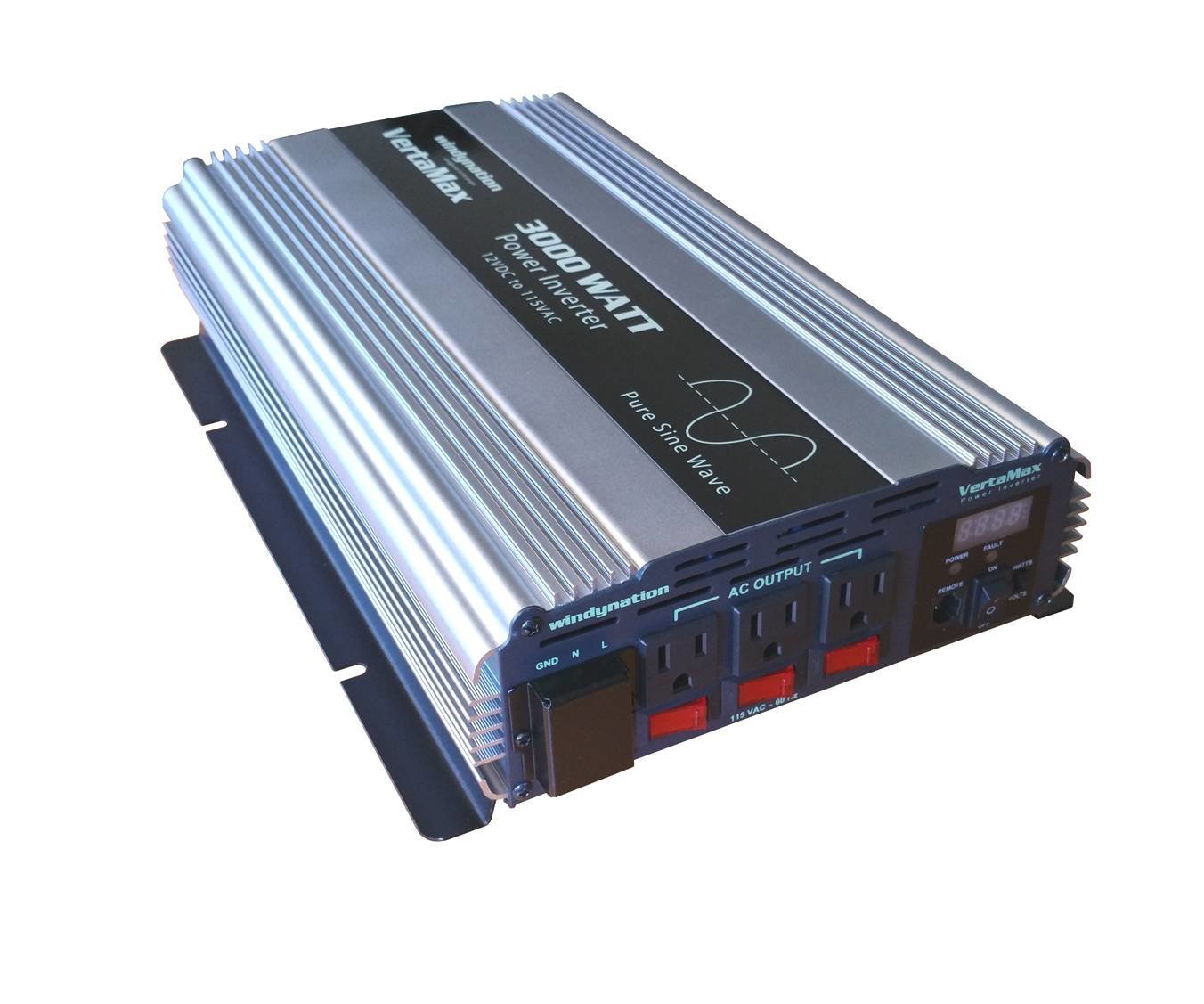 VertaMax 3000 Watt 12V Pure Sine Wave Power Inverter - THE ONLY Mars Emporium