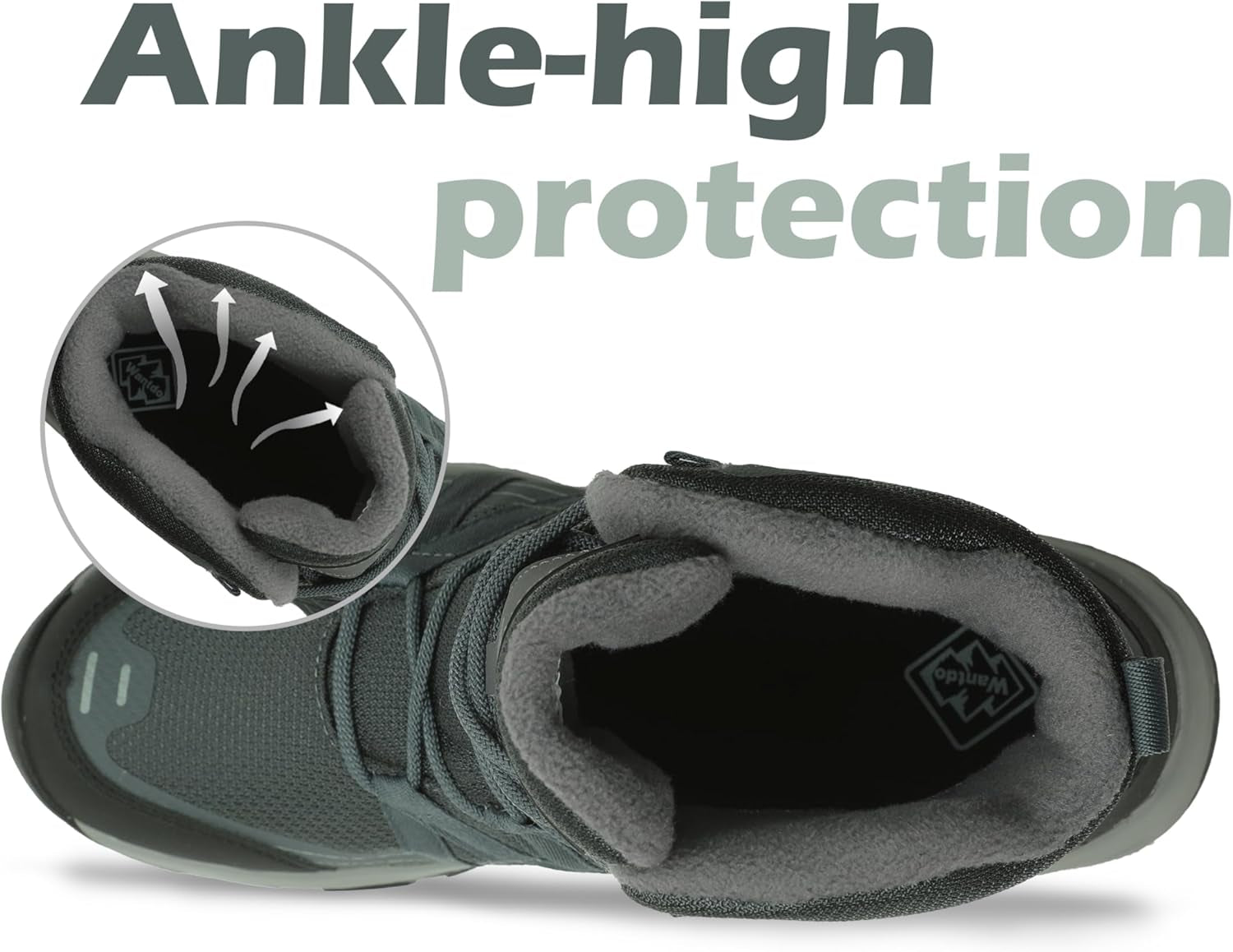 Wantdo Women's Waterproof Hiking Boots - Non - Slip Comfortable Outdoor Ankle Boots with Arch Support - THE ONLY Mars Emporium