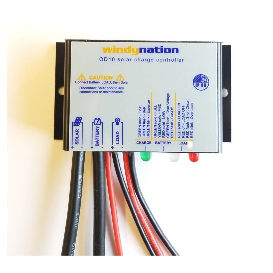 Waterproof 10A 12V Solar Charge Controller w/ LED Charging and Load Indicators - THE ONLY Mars Emporium