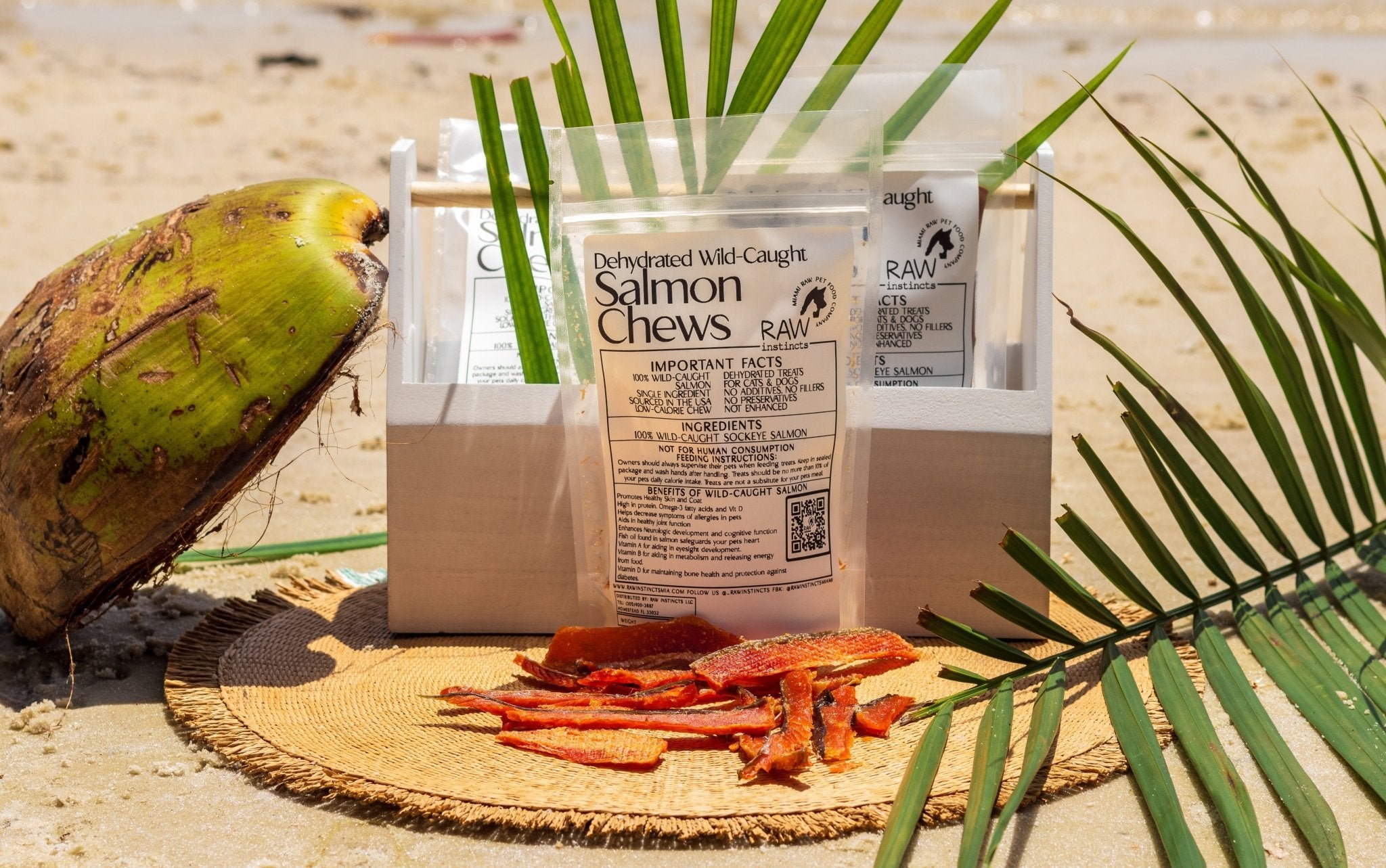 Wild - Caught Salmon Chews – 2oz | Raw Instincts | Omega - Rich Treat for Cats & Dogs - THE ONLY Mars Emporium