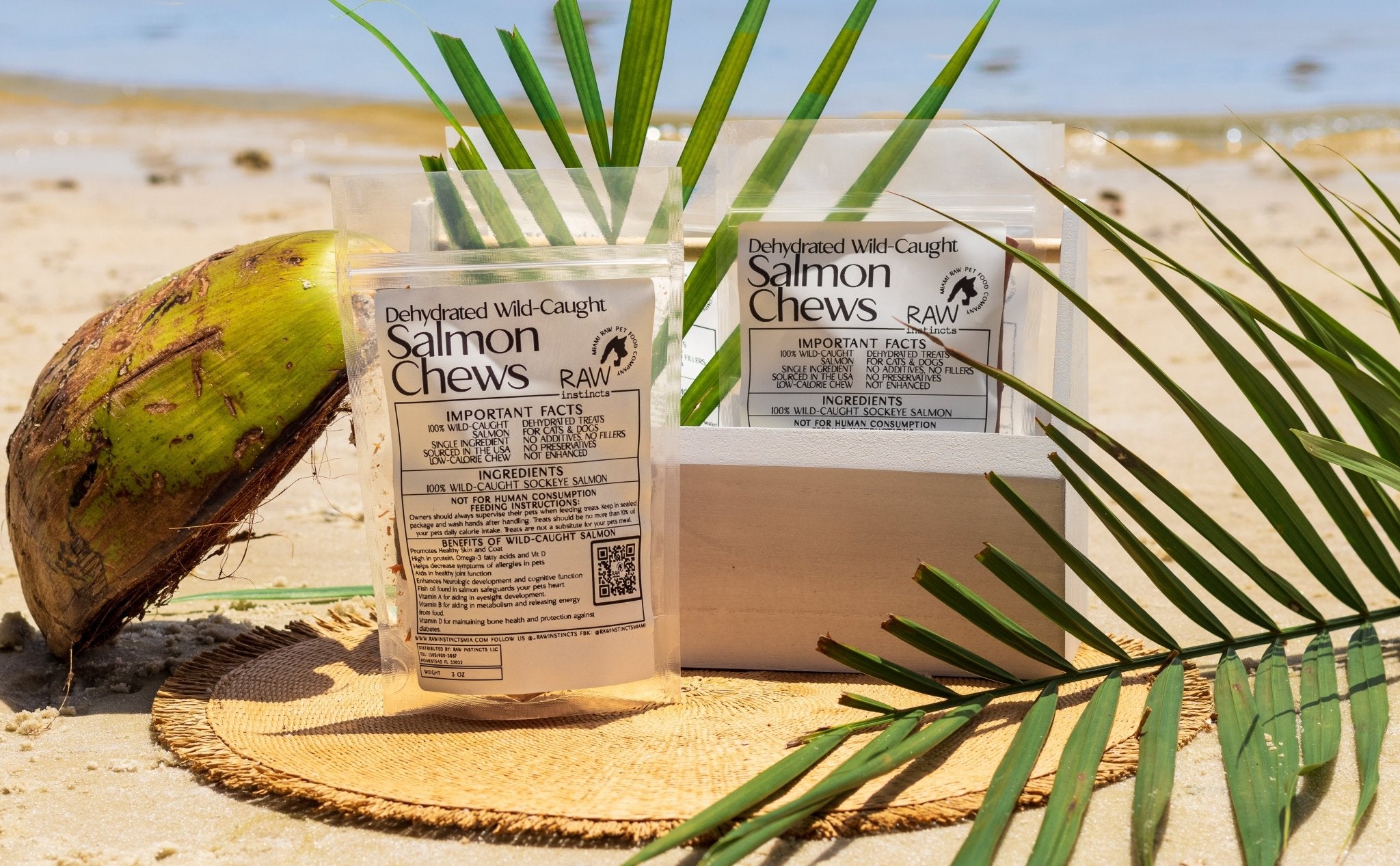 Wild - Caught Salmon Chews – 2oz | Raw Instincts | Omega - Rich Treat for Cats & Dogs - THE ONLY Mars Emporium