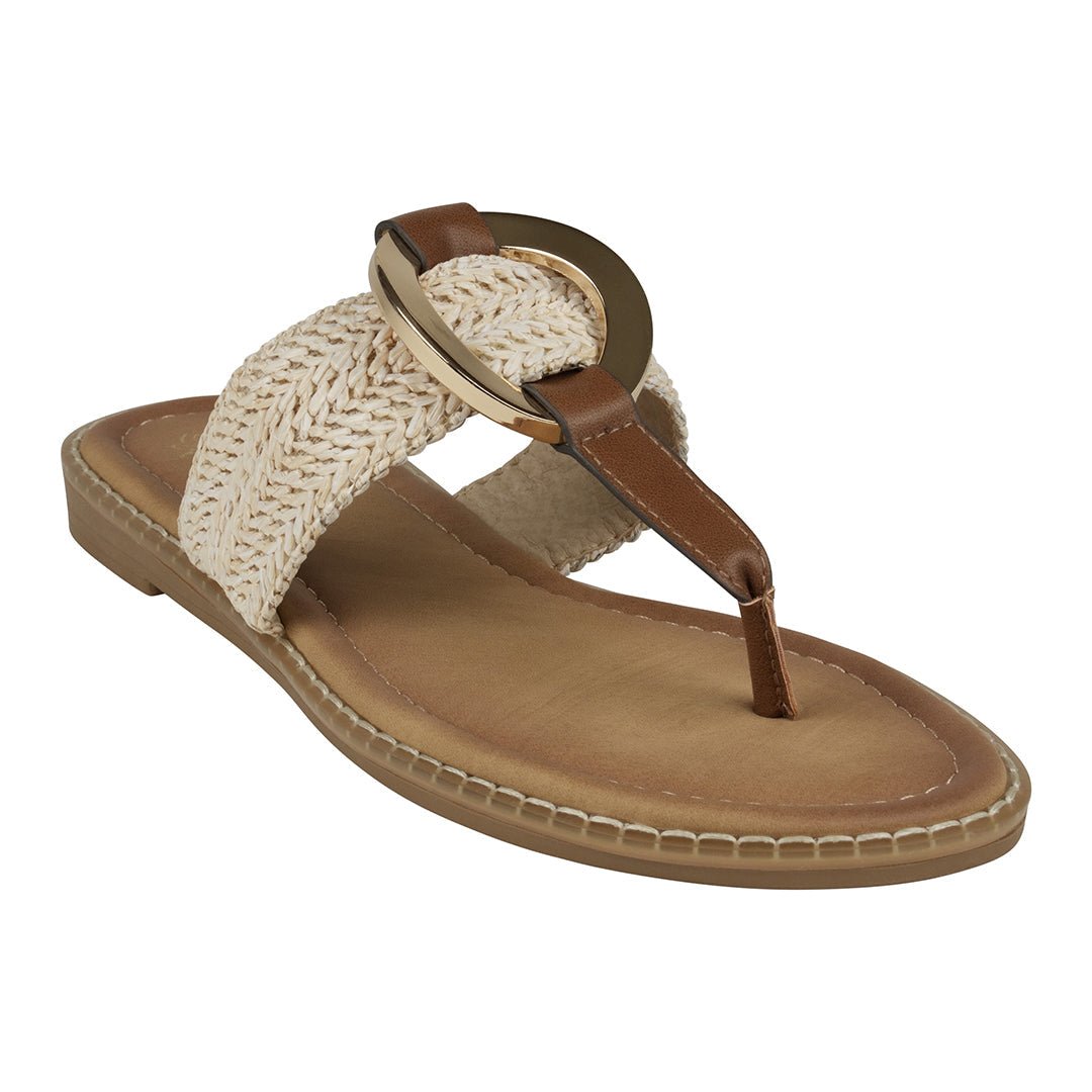 Women's Jovie Natural Thong Flat Sandals - THE ONLY Mars Emporium
